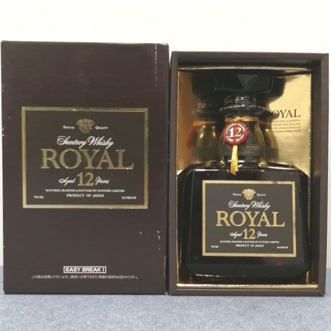 サントリーローヤル12年　黒ラベル　700ml 43%　箱あり②