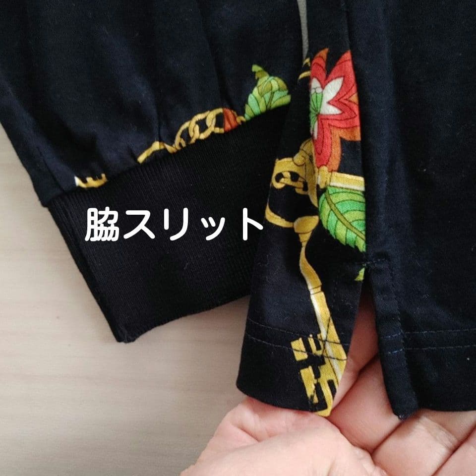 LEONARD◆レオナールスポーツ長袖ポロシャツ L　ブラック系