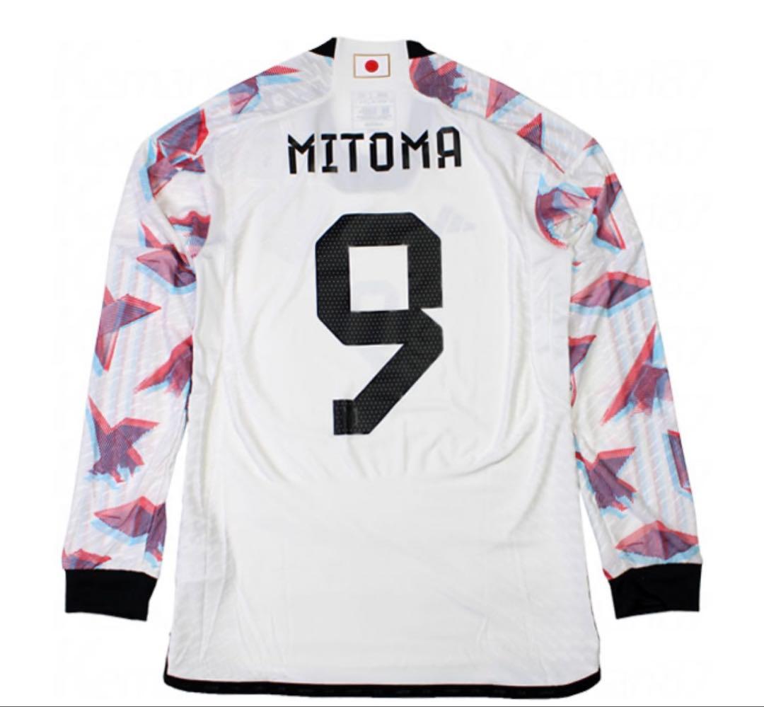 アディダス サッカー日本代表 2022 アウェイ オーセンティック長袖三笘薫