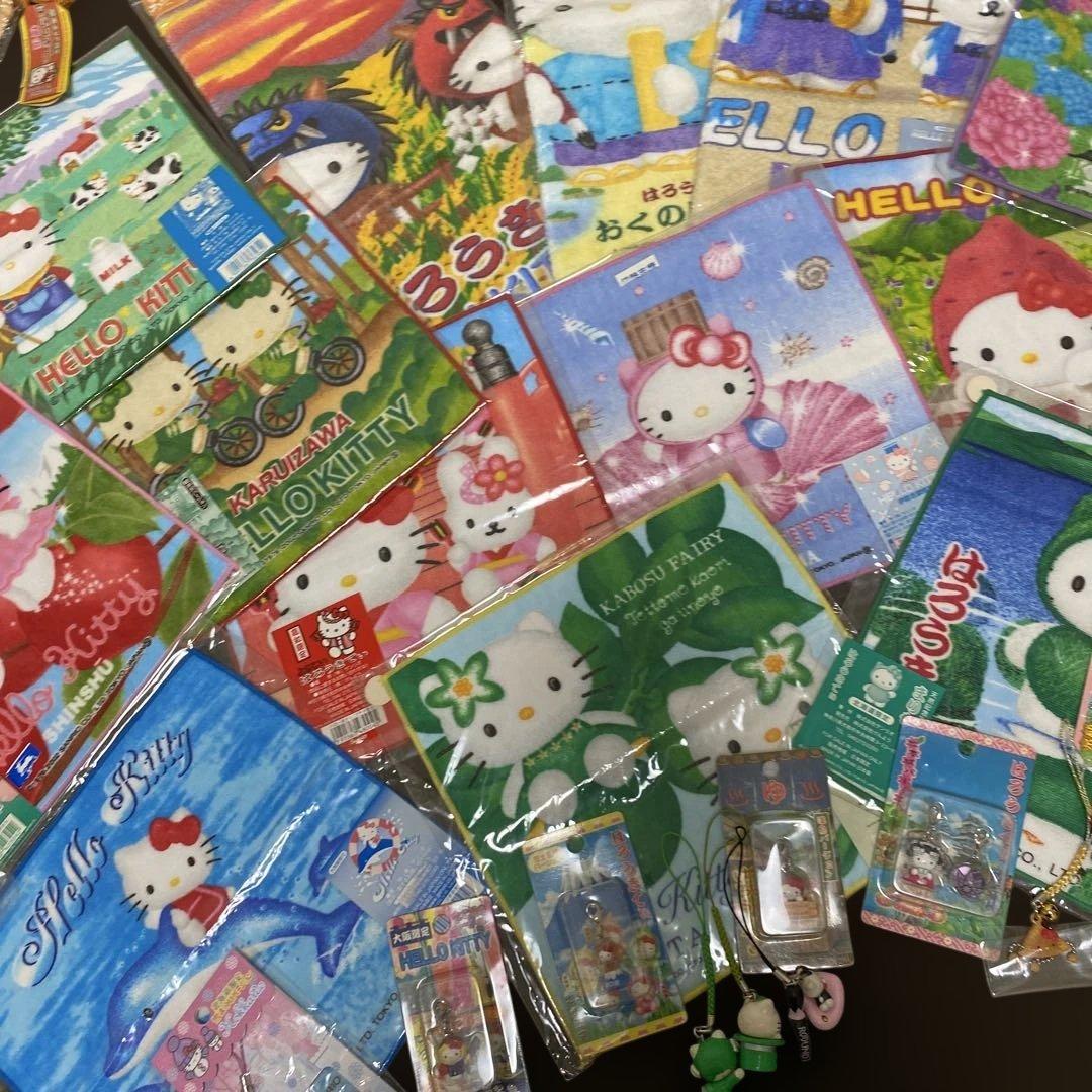 ご当地キティ ハンド・ミニタオル・巾着・根付セット