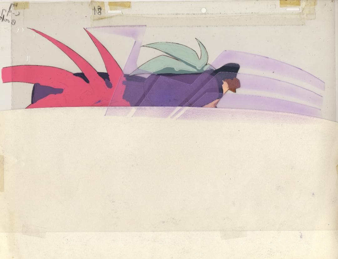 天地無用! TV 鷲羽 魎呼 セル画 手書き背景合致