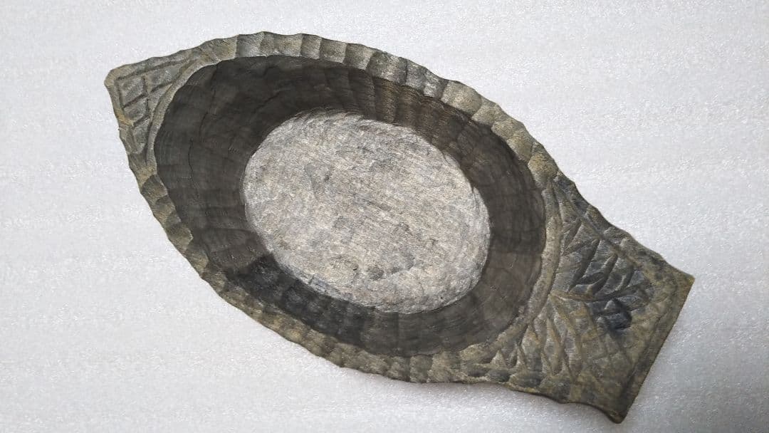 (値下げ)ニマ　アイヌ民具　木彫りの器　本場物美品