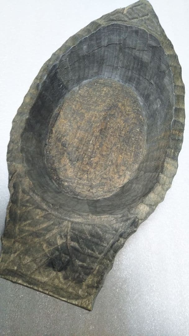 (値下げ)ニマ　アイヌ民具　木彫りの器　本場物美品