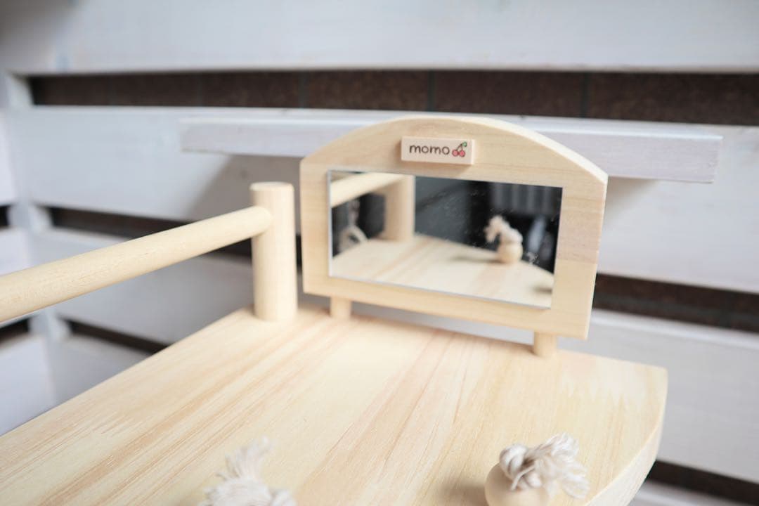 ことりのおおきなあそびば　ミラー付き　文鳥　インコ　バードアスレチック　ブランコ