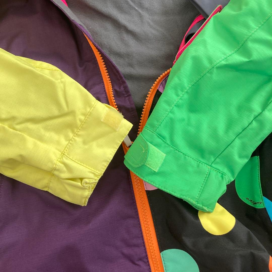 カラフルドット柄スノーボードウェア（女性用）