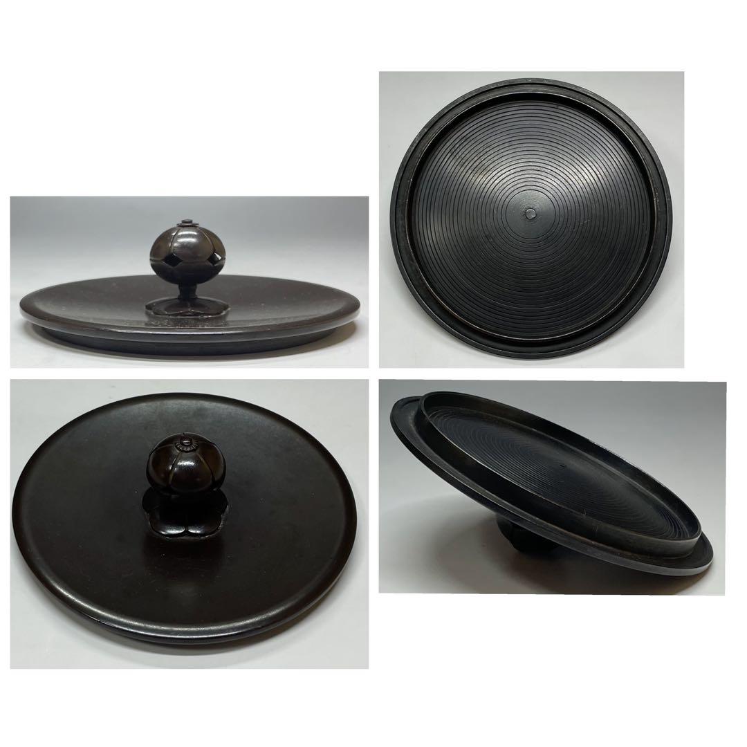 人間国宝　高橋敬典　筒糸目釜　釜釻　共箱　作歴書　W487