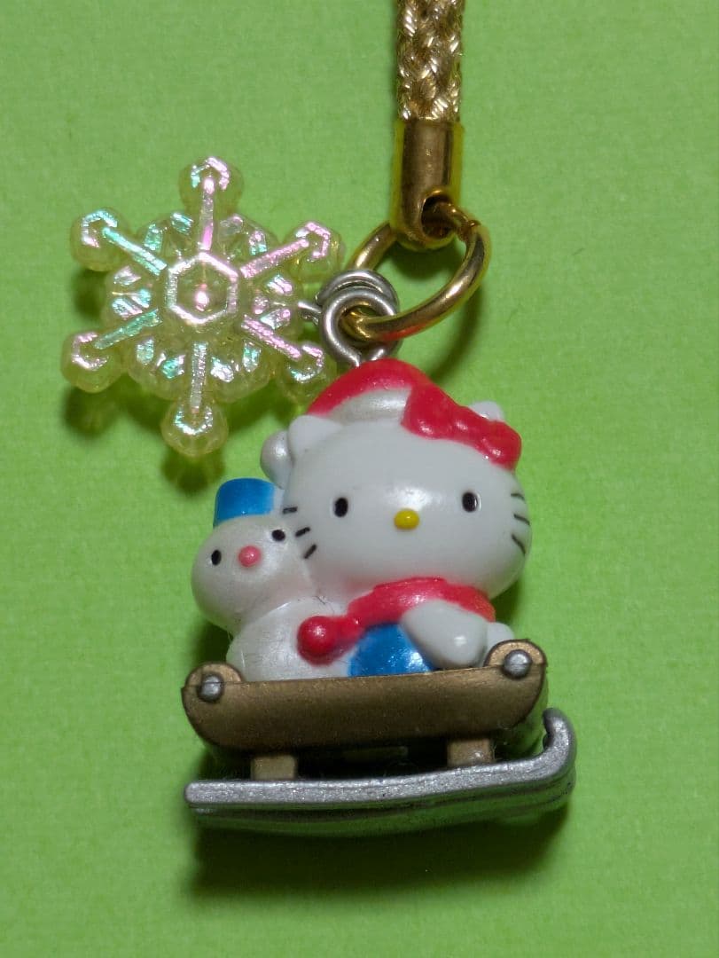 激レア　ハローキティ根付け クリスマス限定 サンタ　トナカイ　雪だるま