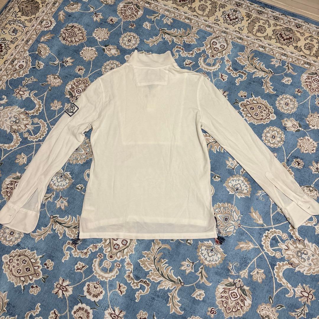 MONCLER長袖ポロシャツ トリコロールディテール