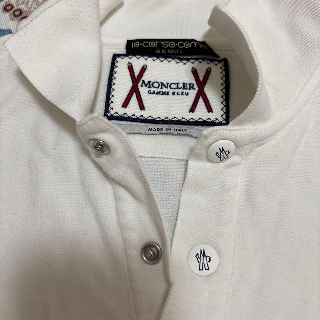 MONCLER長袖ポロシャツ トリコロールディテール