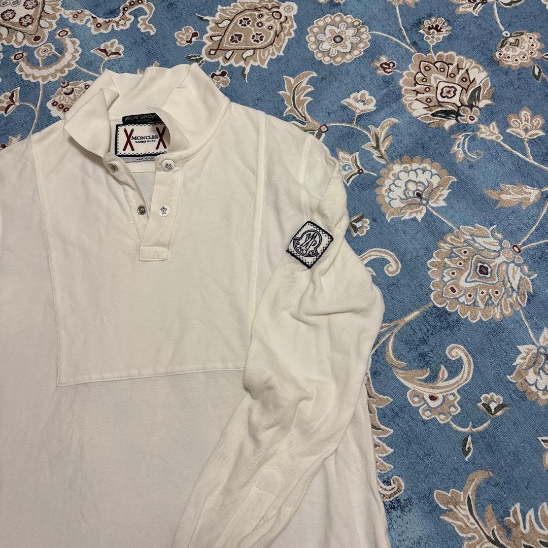 MONCLER長袖ポロシャツ トリコロールディテール