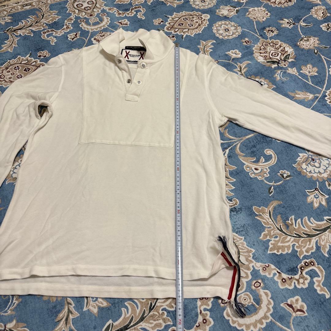 MONCLER長袖ポロシャツ トリコロールディテール