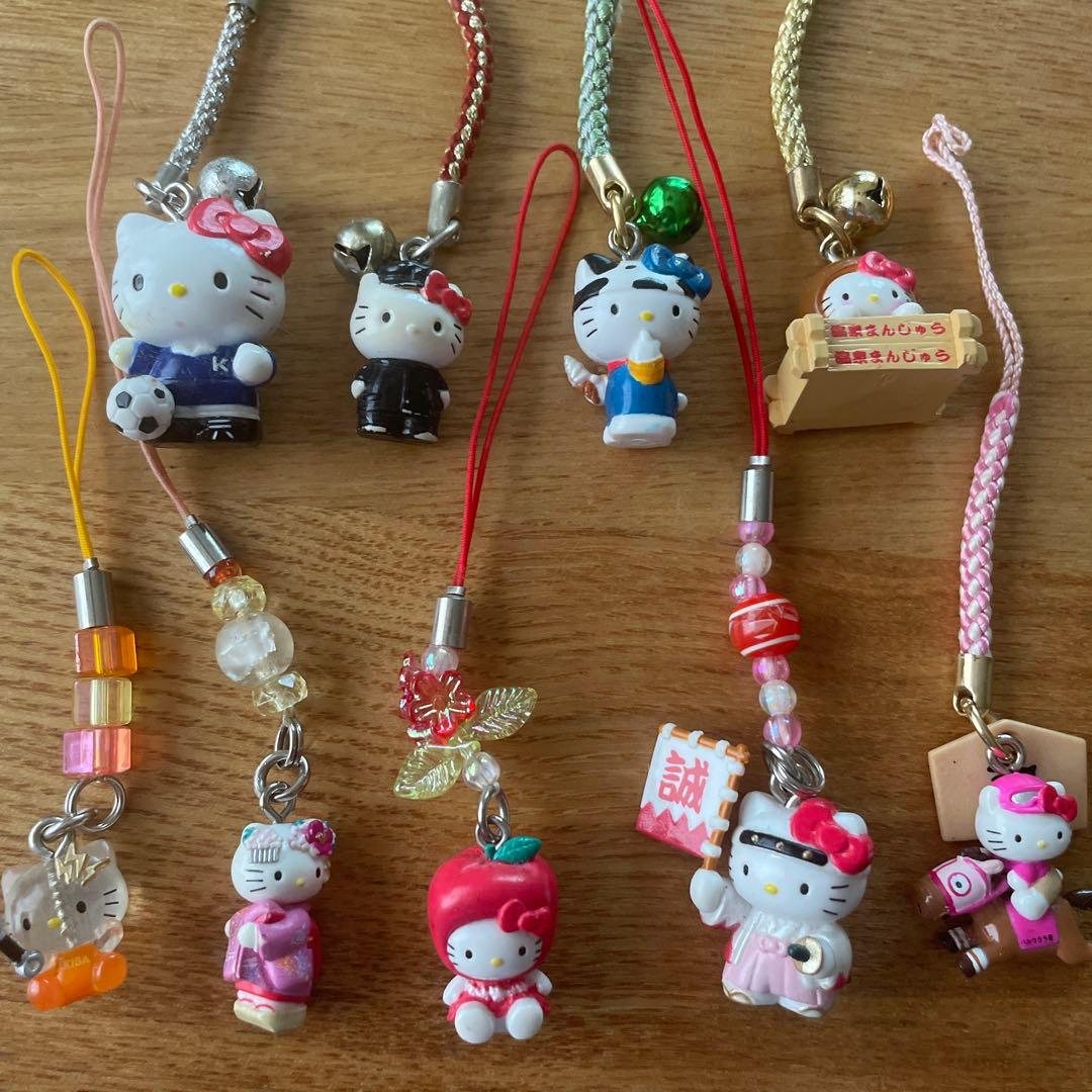 ご当地 キティ 地域限定 根付け ファスナーマスコット 74個 まとめ売り