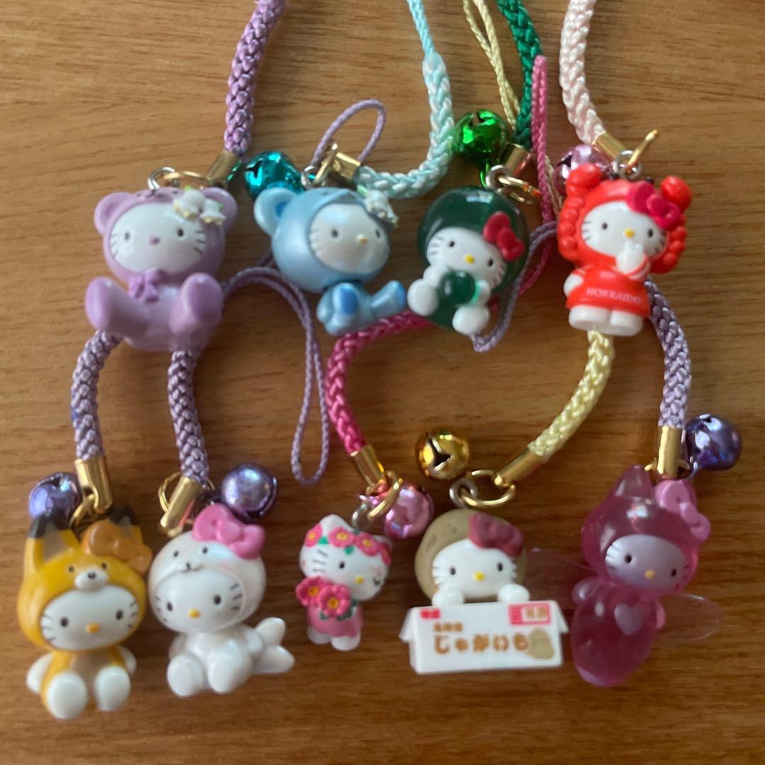 ご当地 キティ 地域限定 根付け ファスナーマスコット 74個 まとめ売り