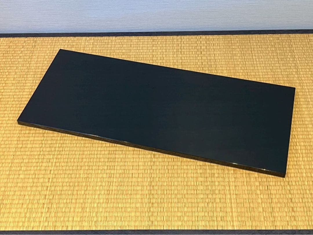 塗師 橘屋友七 希少作 真塗 長板 共箱 炉・風炉用 共箱 茶道具 江戸〜明治