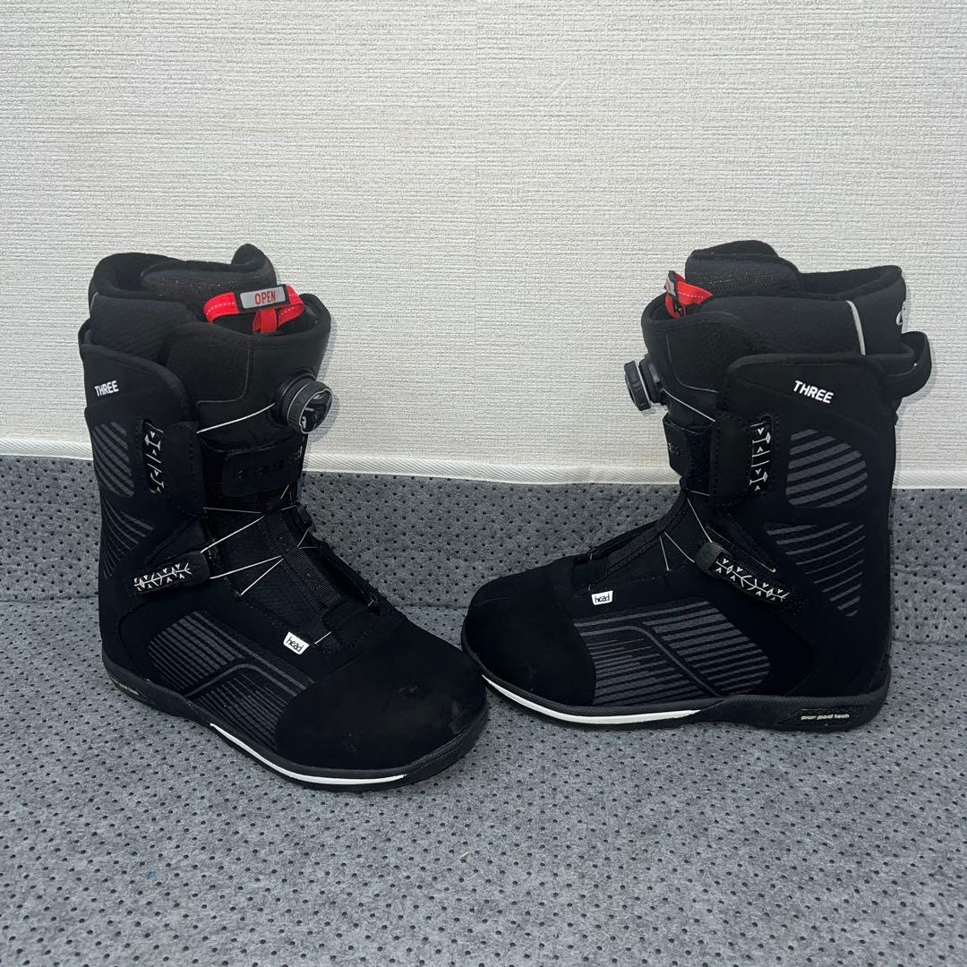数回使用 人気サイズ27.5cm HEAD THREE BOA スノボブーツ