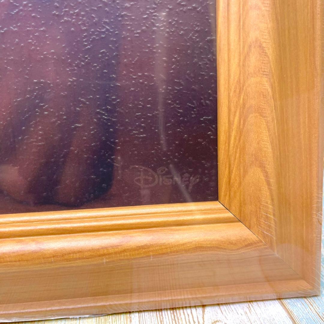 新品★グーフィー Goofy 油絵風 額縁 絵 絵画 木製 シック★ディズニー