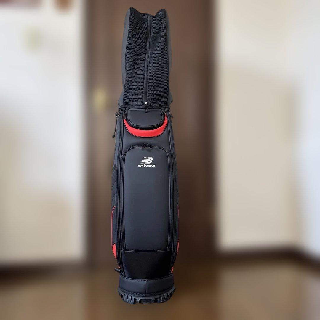 new balance キャディバッグ ブラック/レッド