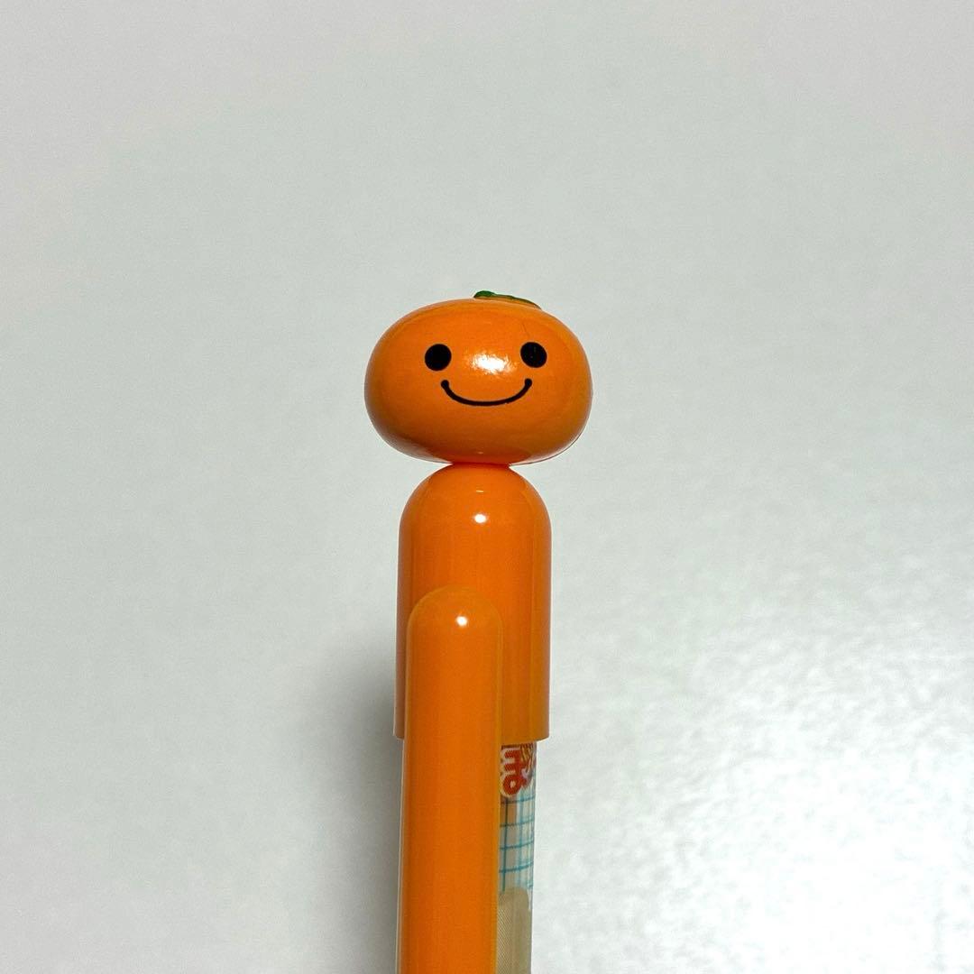 オレンジ色のキャラクター付きシャープペンシル　シャープペン　平成　レア　レトロ