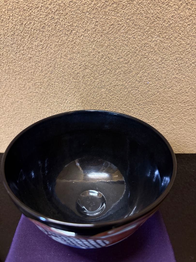 手塚桐鳳　仁清写　雛の絵茶碗　共箱　堀内宗心書付