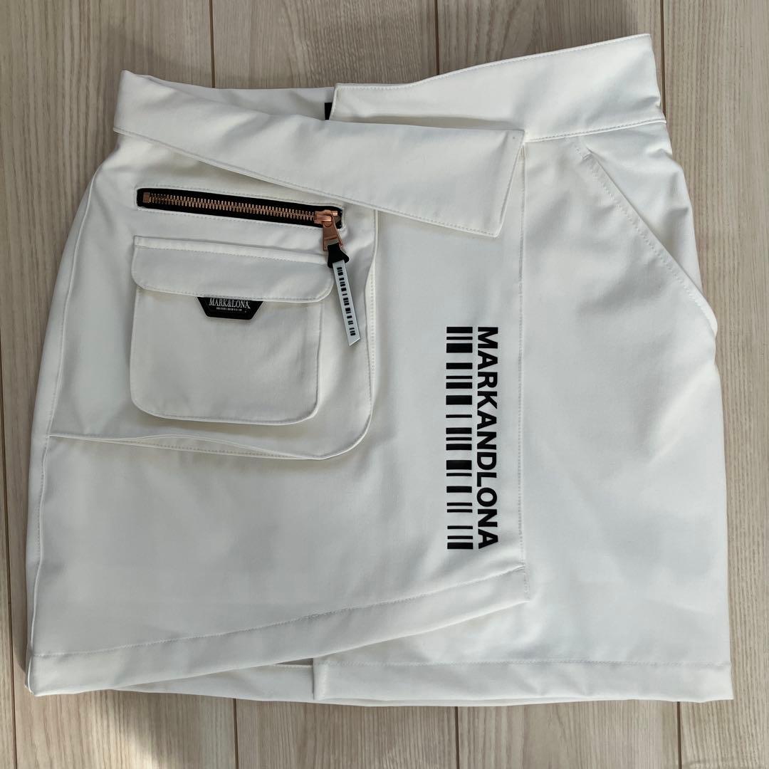 MARK&LONA ホワイトスカート