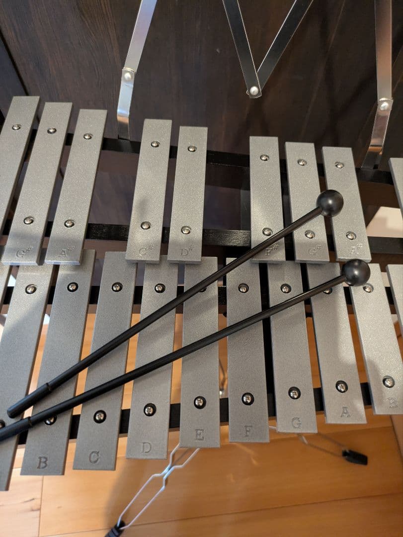 鉄琴 調整可能スタンド付き