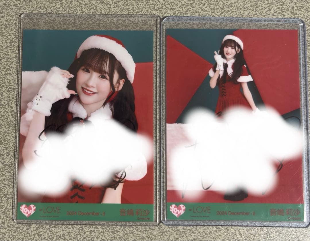 イコラブ　音嶋莉沙　直筆　サンタ2024衣装　セミコンプ
