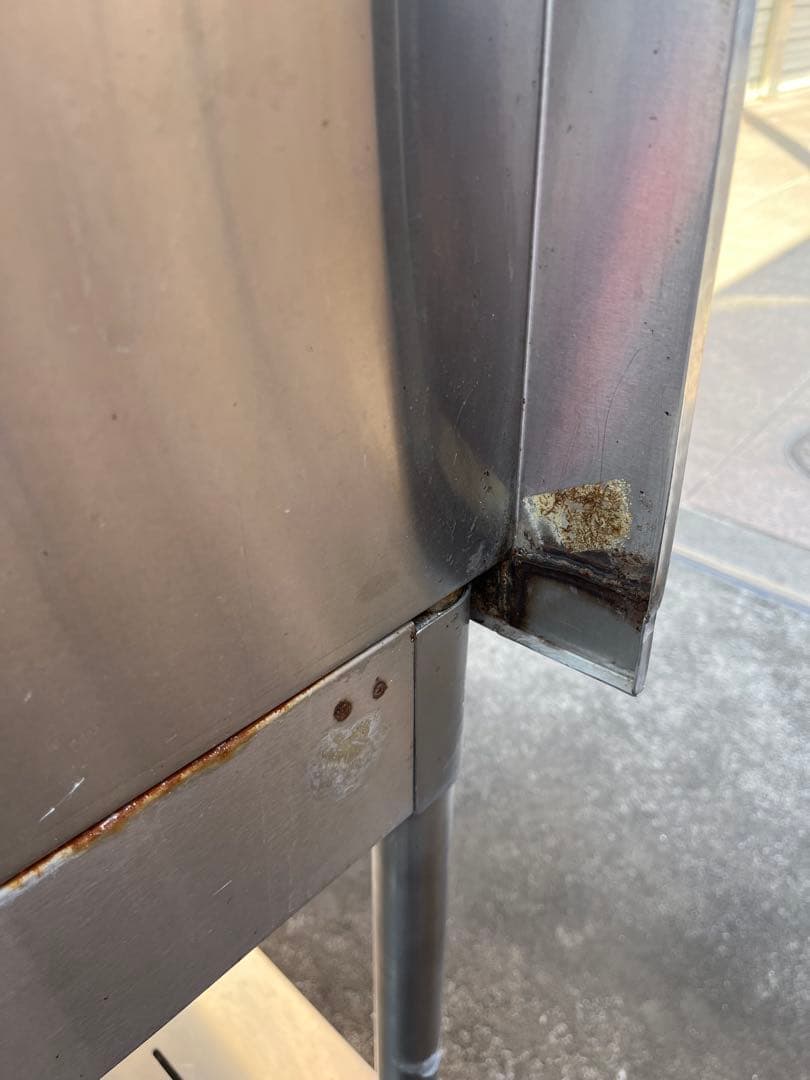 【送料込み】【⚠️注意点有り】ステンレス製コンロ台 作業台 調理台 背面パネル付き