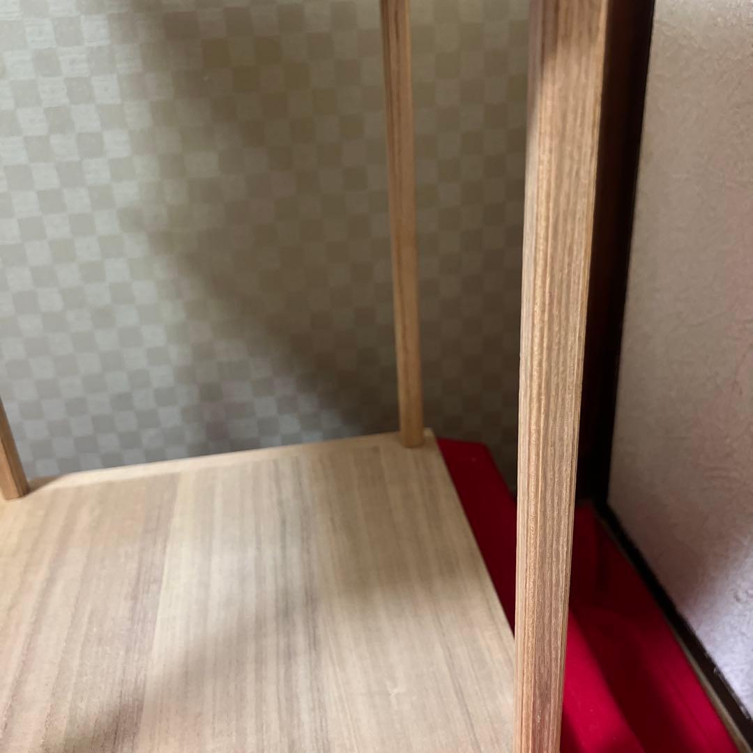 未使用超美品　惺斎好 桐木地 糸巻透二重棚 表千家 茶道具