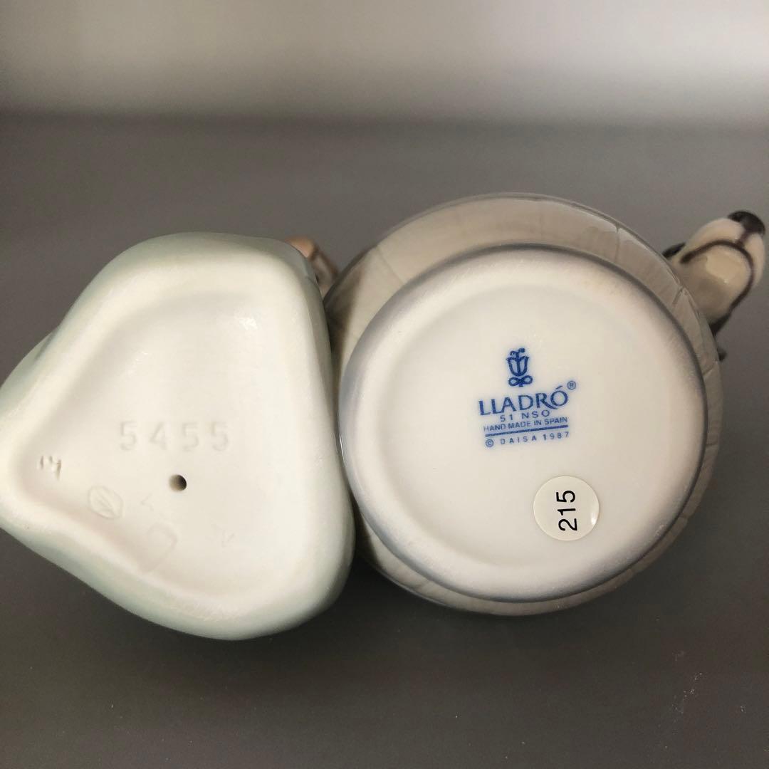 新品未使用⭐️LLADROリヤドロ磁器人形愛犬きれいにしましょうね 箱&保証書付き