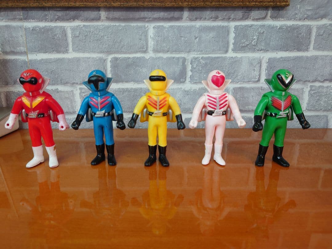 戦隊ヒーロー　ゴレンジャー フィギュア ソフビ 5体セット