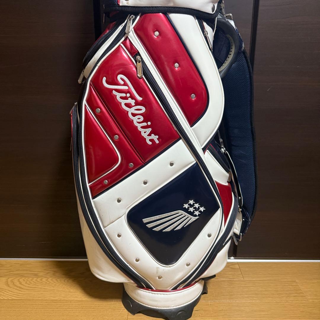 Titleist キャディバッグ ゴルフバッグ 赤・白・青