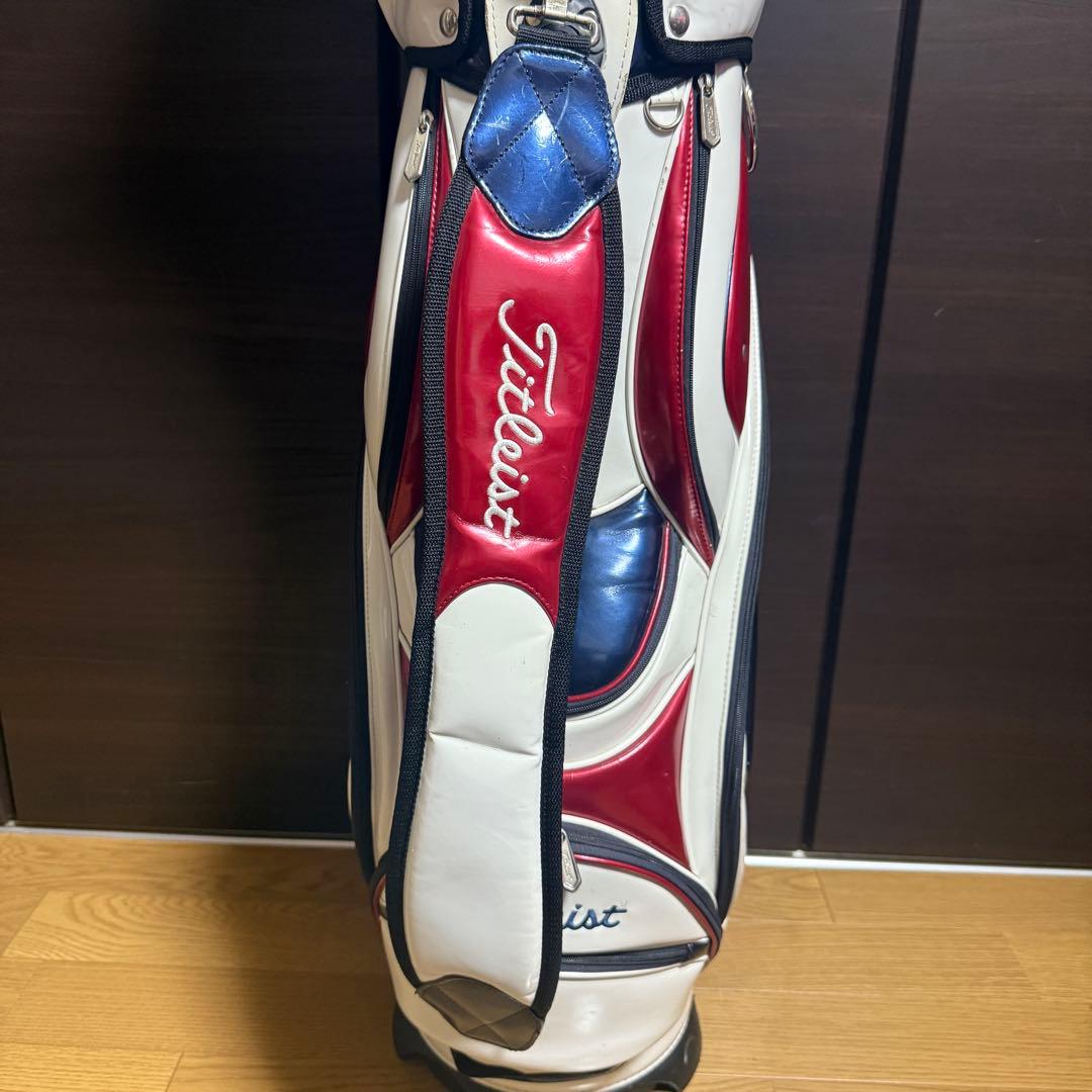 Titleist キャディバッグ ゴルフバッグ 赤・白・青