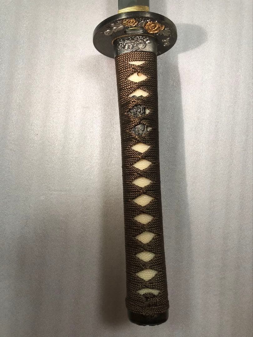 美品 模造刀　打刀　朱鞘　鞘付き長さ約105cm 26A14