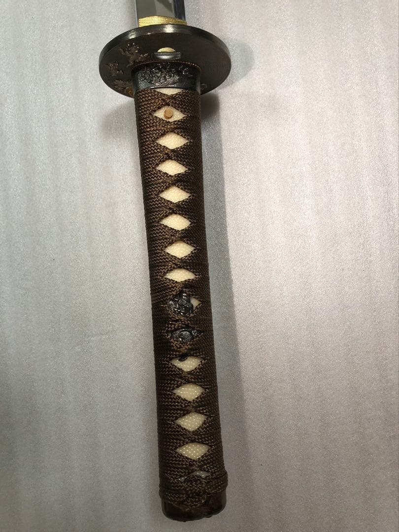 美品 模造刀　打刀　朱鞘　鞘付き長さ約105cm 26A14