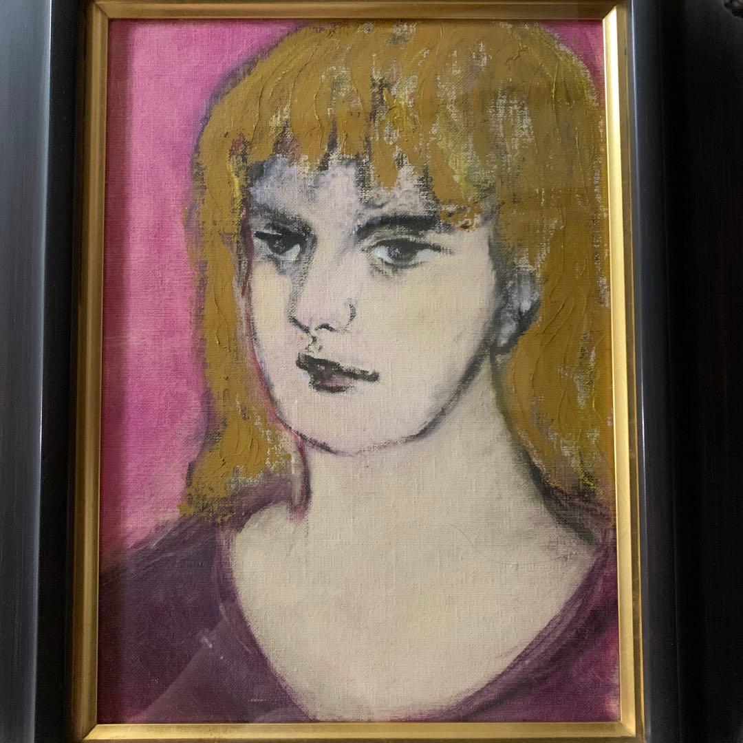 安藤玉子　油彩　原画