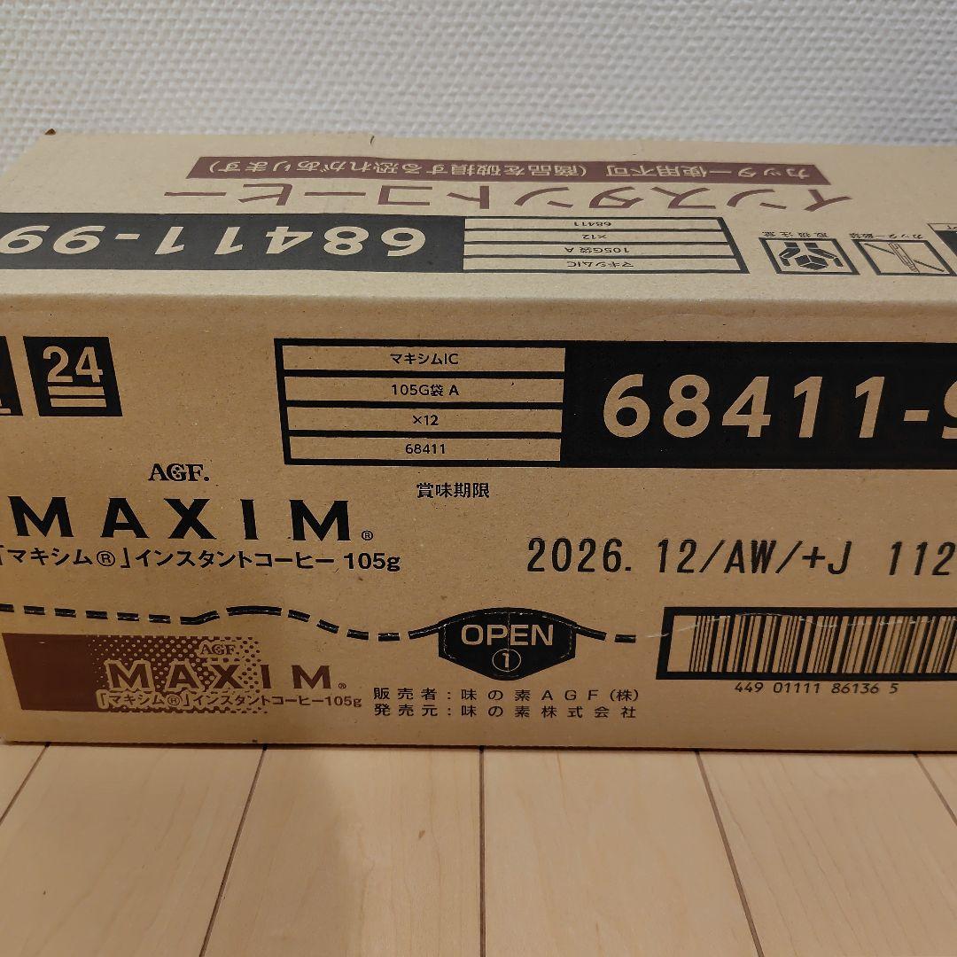 AGF MAXIM マキシム　インスタントコーヒー　105g×12袋