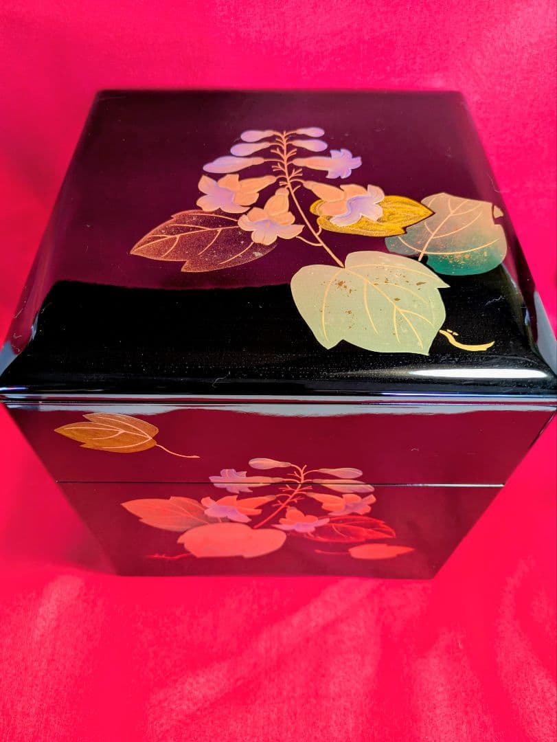 重箱/福島県 伝統工芸品 会津塗三段重/天然木 三段 重箱