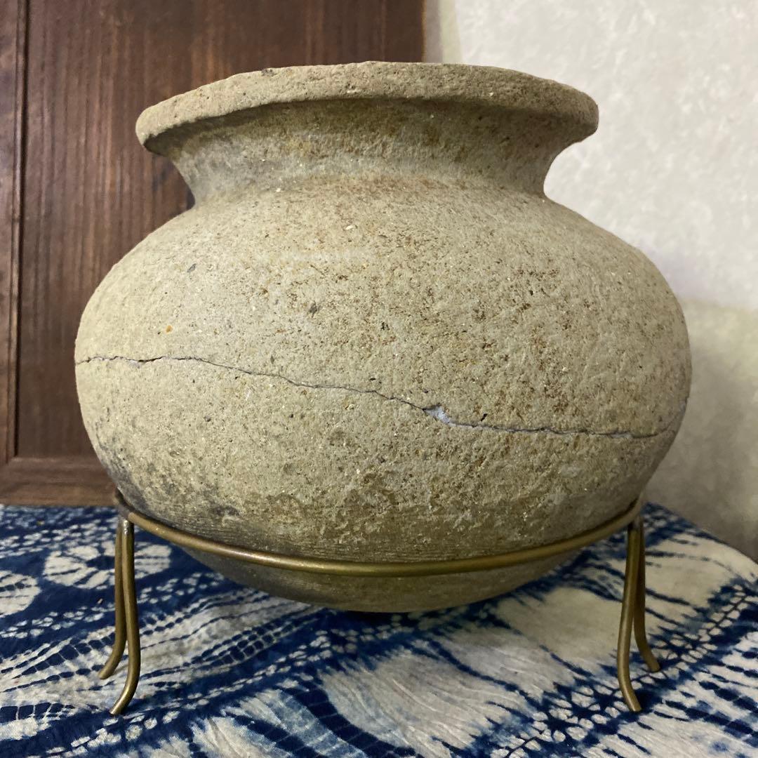 須恵器　花瓶　昭和参十六年平塚大神地区出土品（新幹線工事中）土器　発掘