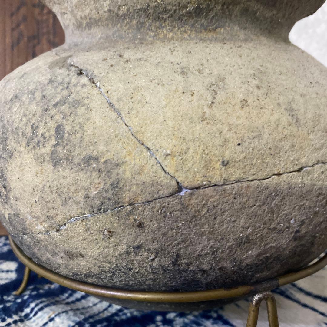 須恵器　花瓶　昭和参十六年平塚大神地区出土品（新幹線工事中）土器　発掘