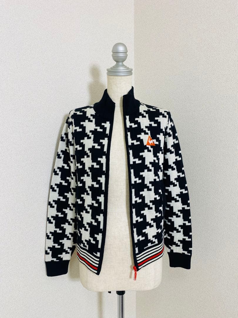 7765. le coq sportif GOLF ニット ジップ セットアップ