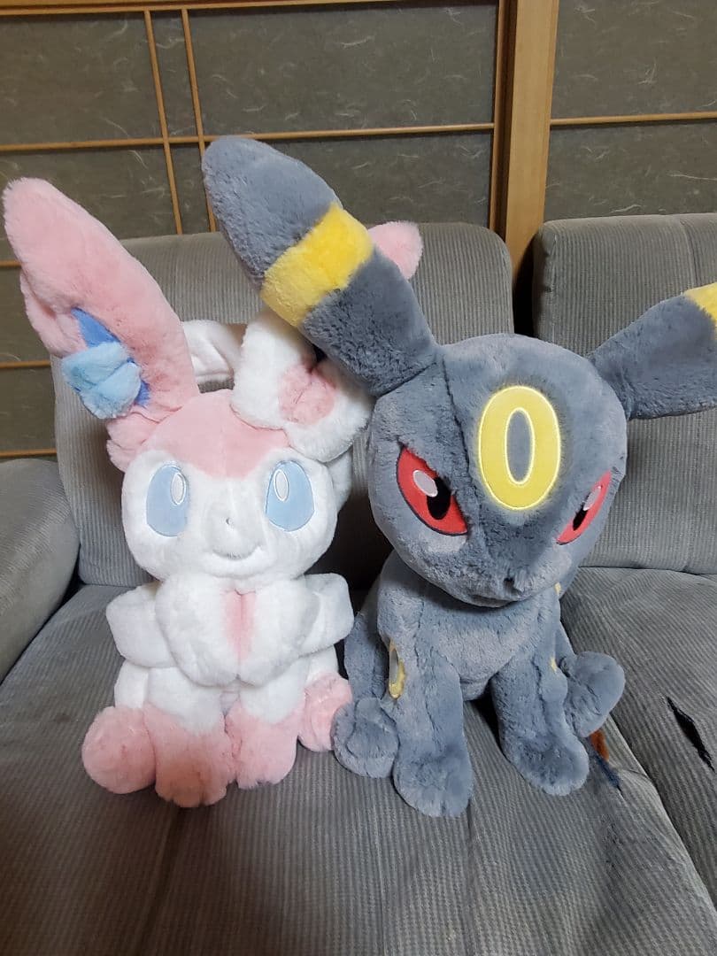 【ゲリラセール最終価格】ふわふわ抱きぬいぐるみ　ブラッキー、ニンフィア