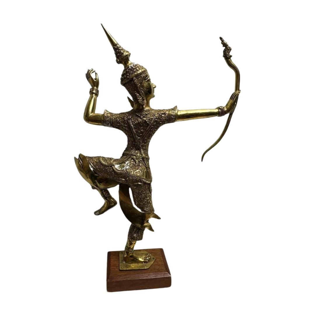 タイ　ラーマキエン王子金属製人物像