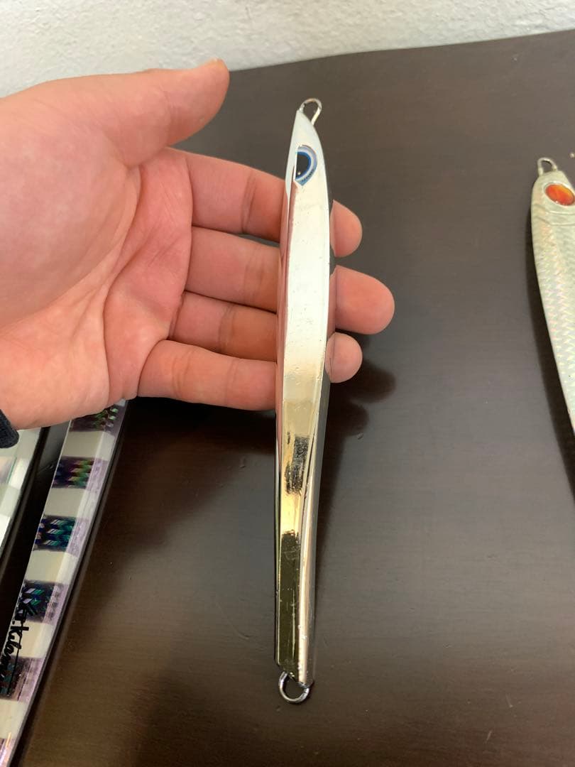 ジギング　明石　シルバー　ジグ　タチパターン　ロングジグ　青物　新品　中古