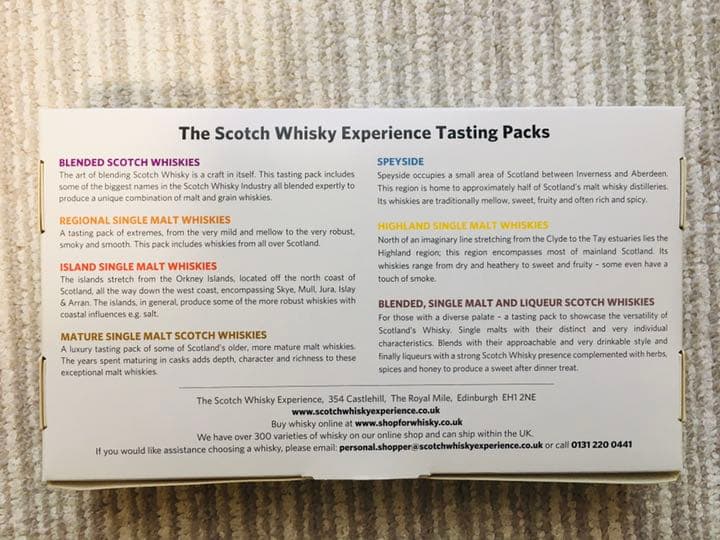 THE SCOTCH WHISKY EXPERIENCE ミニボトル6種セット