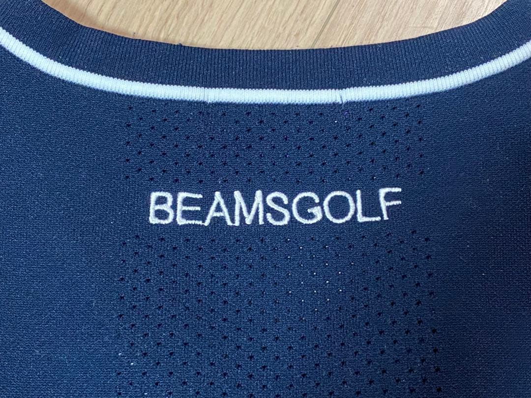 BEAMS GOLF ネイビー Vネック ベスト XL