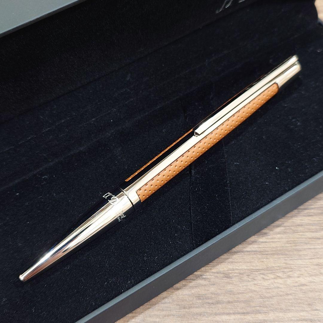 S.T.Dupont エス・テー・デュポン デフィ パンチドレザー ボールペン