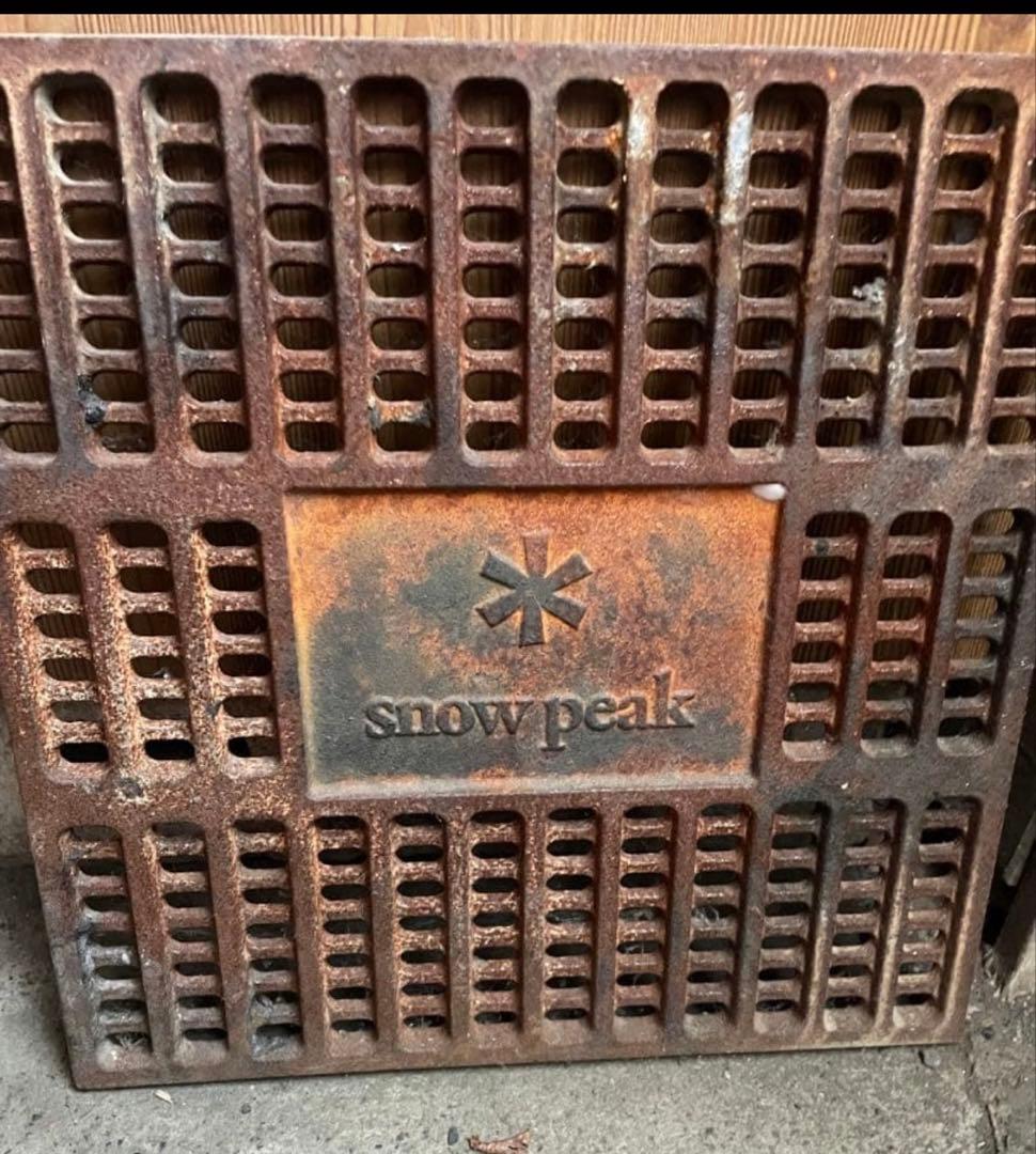 【良品】スノーピーク　焚き火台セット　黒皮鉄板