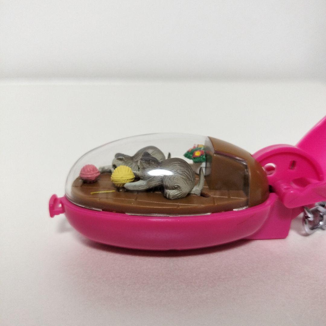 ねこ　キーホルダー　ゼンマイ　レトロ　ポケットクリッター　タカラ