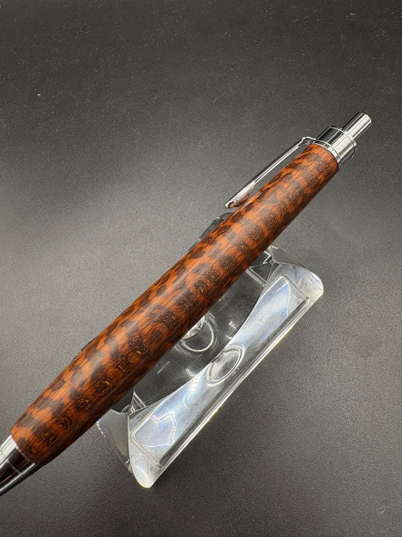 504極上　スネークウッド　木軸シャーペン　ボールペン