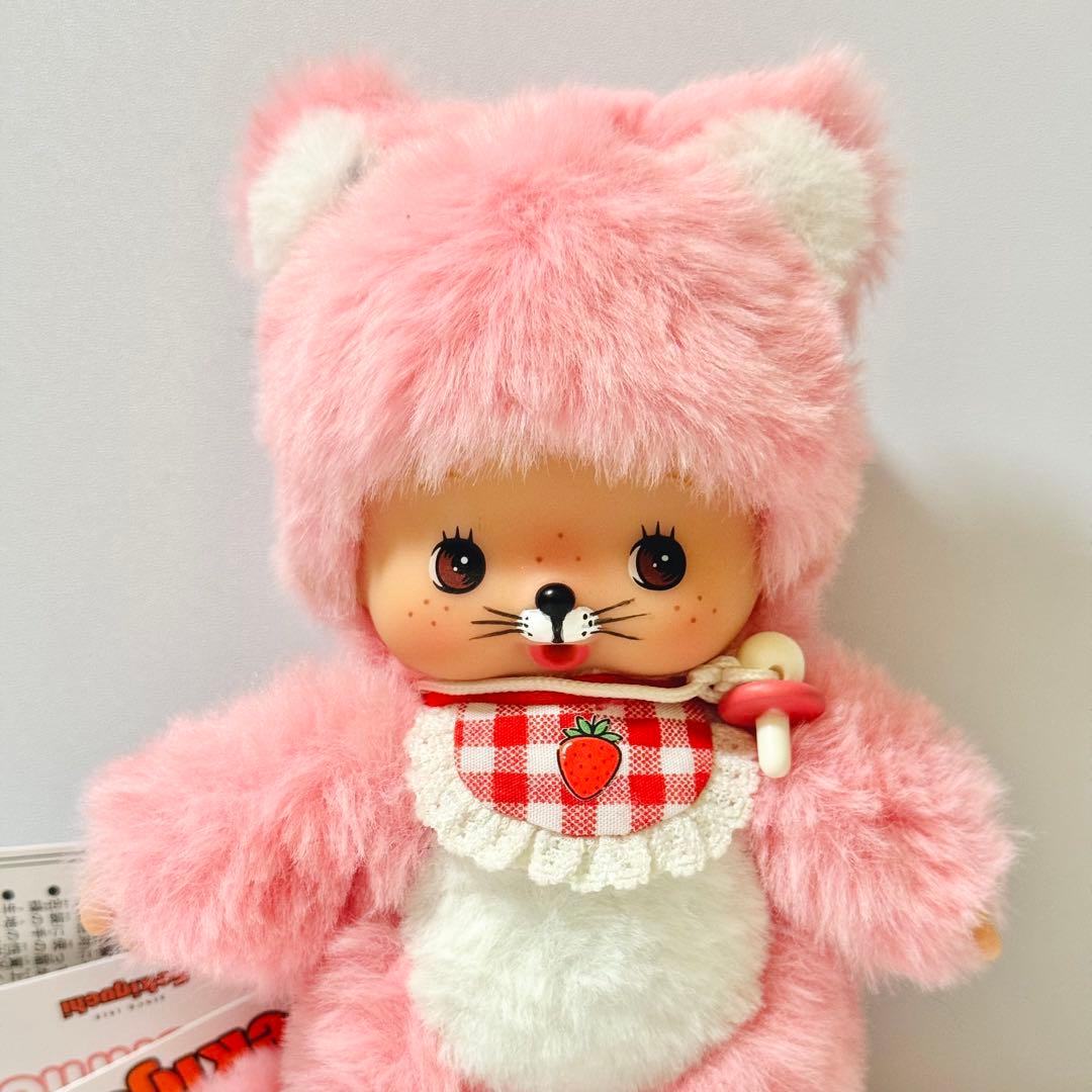 モンチッチ ベビチッチS カスタム ピンク猫 ぬいぐるみ 【一点限り】